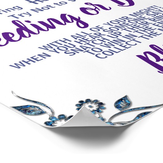 Blauwe ventilator zet de Ring op het Spelteken van Poster (Hoek)