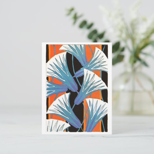 Blauwe ventilatordeo briefkaart (Staand voorkant)