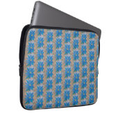 Blauwe ventilatorlaptophoes laptop sleeve (Voorkant Rechts)