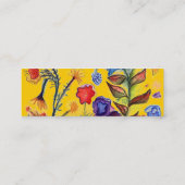 Blauwe ventilatorprofielkaart mini visitekaartje (Achterkant)