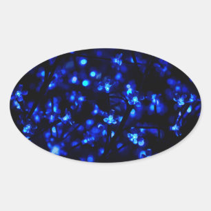 blauwe ventilatorverlichting ovale sticker