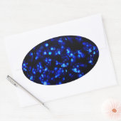 blauwe ventilatorverlichting ovale sticker (Envelop)
