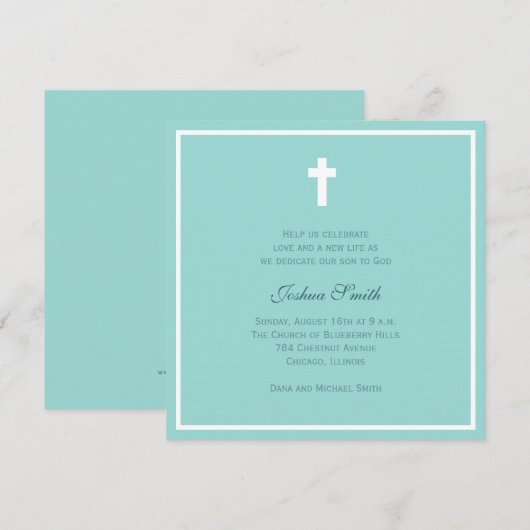 Blauwe verbijstering kaart (Voorkant / Achterkant)