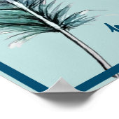 Blauwe veren en betekenissen poster (Hoek)