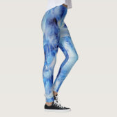 Blauwe veren leggings (Rechts)