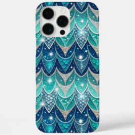 Blauwe veren patroon iPhone 16 pro max hoesje