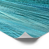 Blauwe veren poster (Hoek)