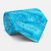 Blauwe veren stropdas (Opgerold)