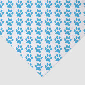 Blauwe verf afdrukken tissuepapier (Detail)