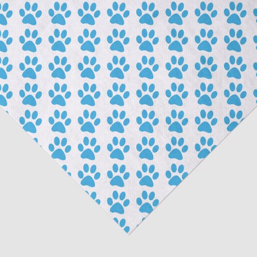 Blauwe verf afdrukken tissuepapier (Detail)