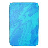 Blauwe verf badmat (Voorkant Verticaal)