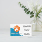 Blauwe verf | Carpinghandgereedschap Visitekaartje (Staand voorkant)