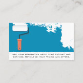 Blauwe verf | Carpinghandgereedschap Visitekaartje (Achterkant)