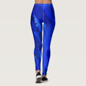 Blauwe verf Splatter #6 Leggings (Achterkant)