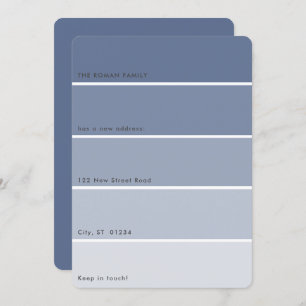 Blauwe verf Verschuiving Aankondiging Blauwe verf