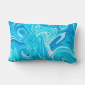 Blauwe verf zwijn waar ik van hou: OVERNAAM Ocean  Kussen (Achterkant)