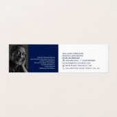 Blauwe verfkwast, schilder & decorateur Foto Visitekaartje (Binnenkant ongevouwen)