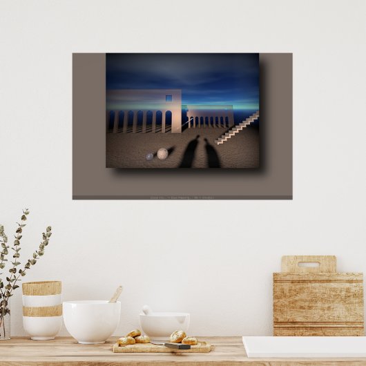 Blauwe vergadering... poster (Keuken)