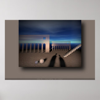 Blauwe vergadering... poster