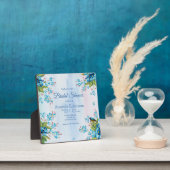 Blauwe Verget-mij-nietje Bloem Bruidsfeestfeestje Fotoplaat (Insitu)