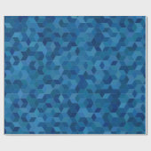 Blauwe Verjaardag Giftwrap voor hem Cadeaupapier (Vlak)