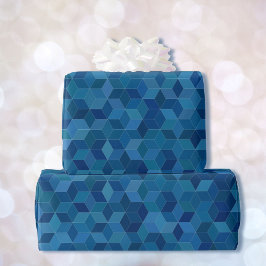 Blauwe Verjaardag Giftwrap voor hem Cadeaupapier