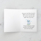 Blauwe verjaardag kitty kaart (Binnen)