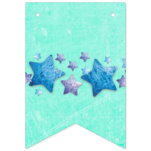 Blauwe verjaardagsvlag Banner (Eerste vlag)