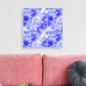 Blauwe Verkreukelde Textuur Canvas Afdruk (Insitu (Woonkamer))