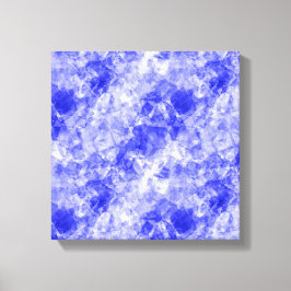 Blauwe Verkreukelde Textuur Canvas Afdruk