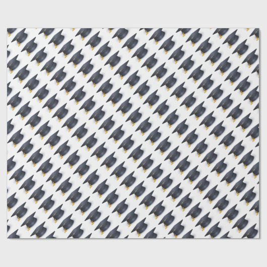 Blauwe verloopdop cadeaupapier (Vlak)