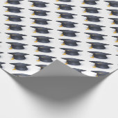 Blauwe verloopdop cadeaupapier (Hoek)