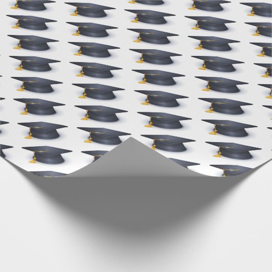 Blauwe verloopdop cadeaupapier (Hoek)