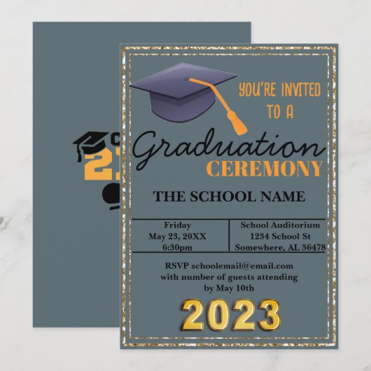 Blauwe verloopdop kaart (Voorkant / Achterkant)