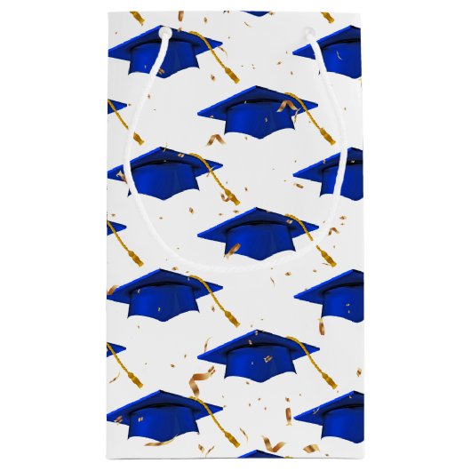 Blauwe verloopdop met Confetti Klein Cadeauzakje (Achterkant)