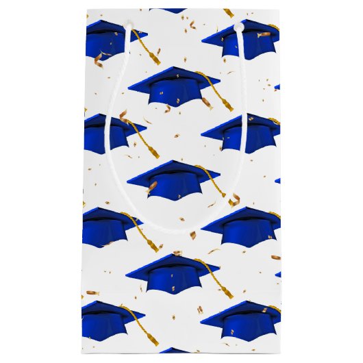 Blauwe verloopdop met Confetti Klein Cadeauzakje (Voorkant)