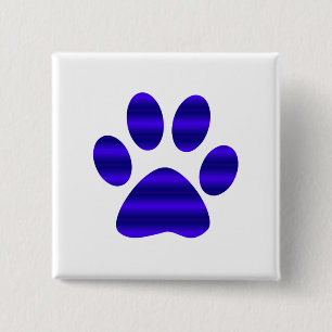 Blauwe verlooppagina afdrukken vierkante button 5,1 cm