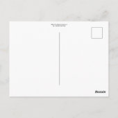Blauwe Verlopen Abstracte  Briefkaart (Achterkant)
