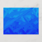 Blauwe Verlopen Abstracte  Briefkaart (Voorkant)