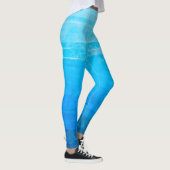 Blauwe Verlopen Strepen Leggings (Rechts)