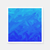 Blauwe Verlopende Abstracte Servet (Voorkant)
