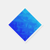 Blauwe Verlopende Abstracte Servet (Hoek)