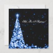 Blauwe Verrassing 18e Verjaardag Kerstverlichting Kaart (Achterkant)