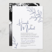 Blauwe vertakking van de bruinvissende bruinktuitn kaart (Voorkant / Achterkant)