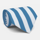 Blauwe verticale streep das (Opgerold)