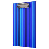 Blauwe verticale strepen klembord (Links)