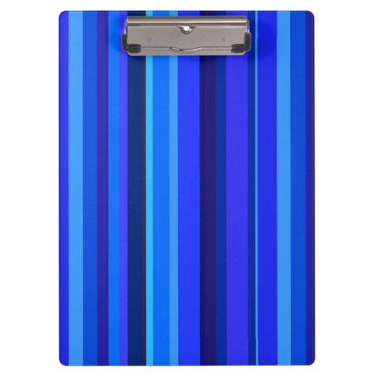 Blauwe verticale strepen klembord (Voorkant)