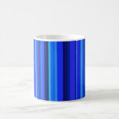 Blauwe verticale strepen koffiemok (Center)