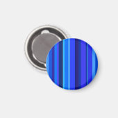 Blauwe verticale strepen magneet (Voorkant / Achterkant)