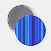 Blauwe verticale strepen magneet (Voorkant / Achterkant)
